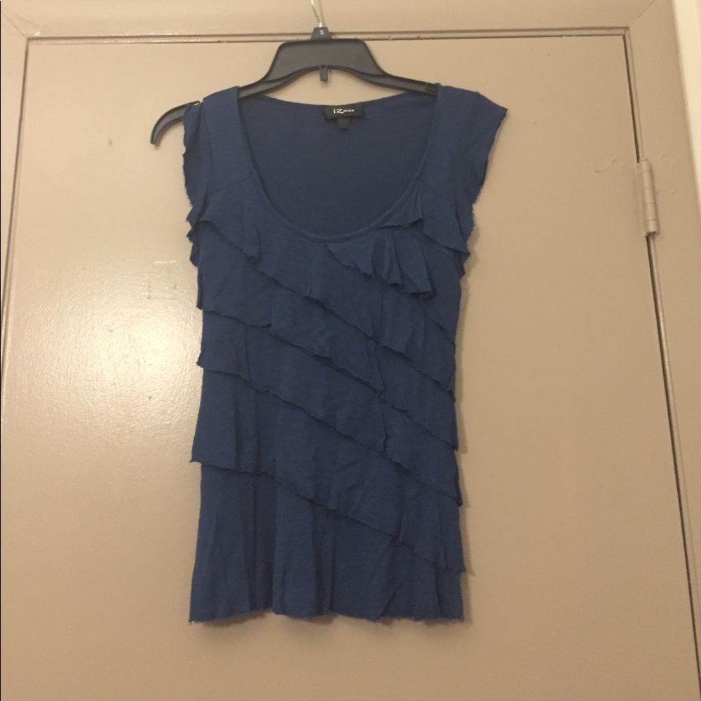 Cap sleeve tiered ruffle top