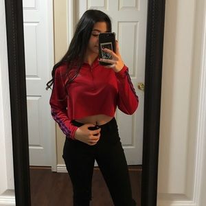 Adidas crop long sleeve