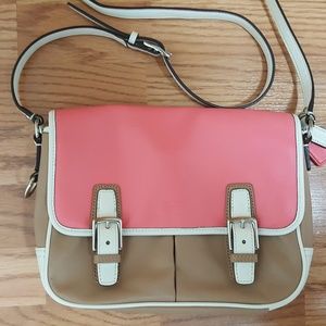 🚫SOLD🚫!Coach Park Leather Colorblock flap bag