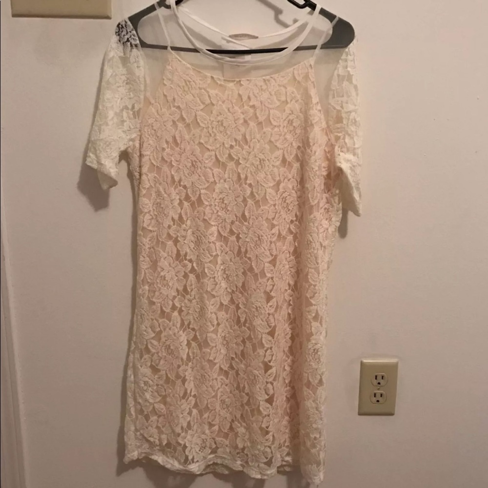 BNTW Cream lace dress