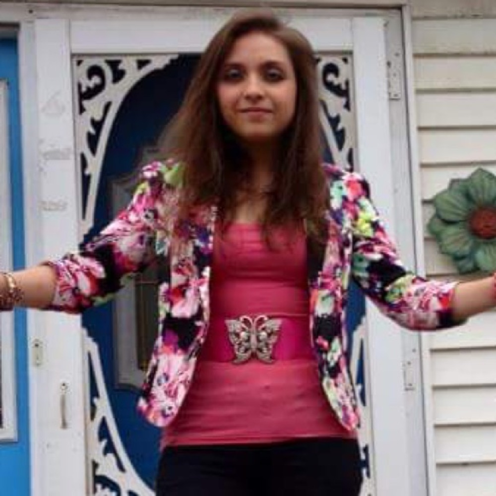 Candies floral blazer size small