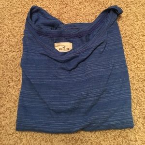 Blue stripped half sleeve shirt from Hollister