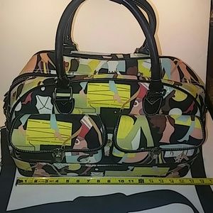 Colorful Overnight or Large Cosmetics Bag