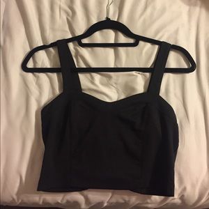 Black crop top