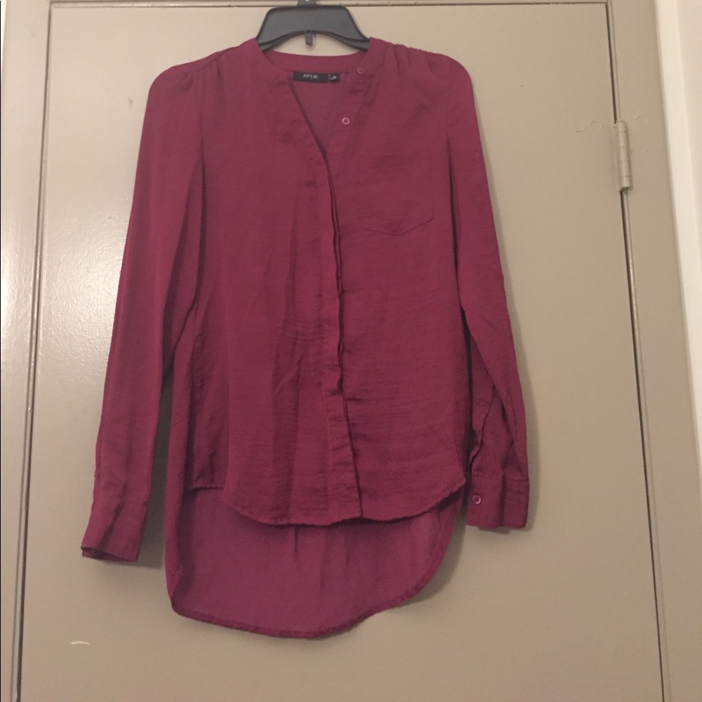 High low button down