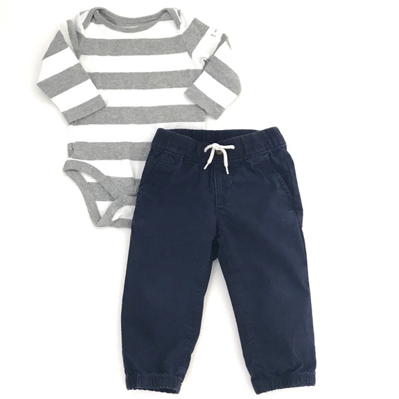 BabyGap Navy Joggers - Picture 7 of 8
