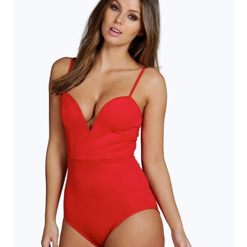 Red bodysuit