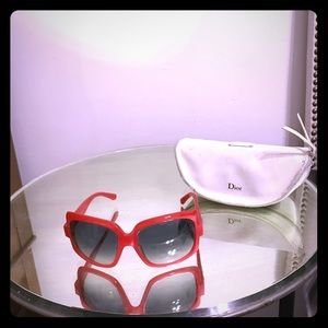 Dior Large Round Pink Sunglasses