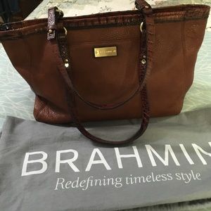 Brahmin leather shoulder bag