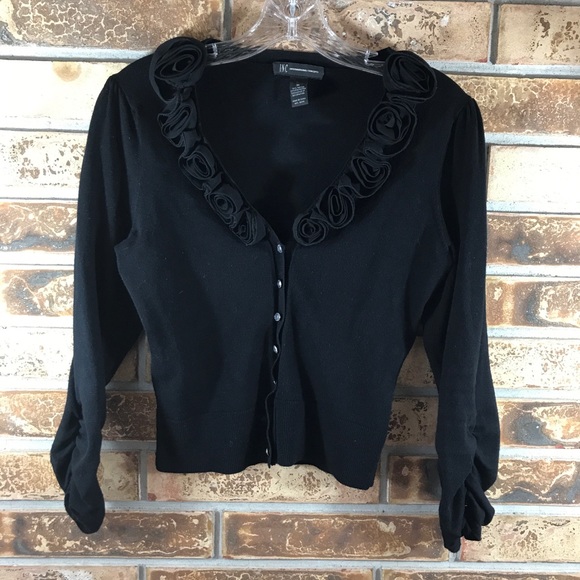 I.N.C. Rosette Cardigan Sweater - Picture 1 of 7