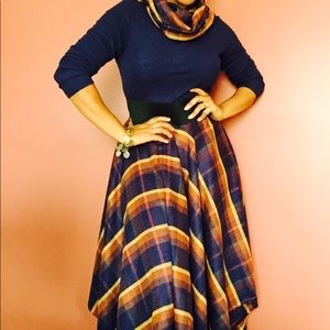 Handkerchief skirt and scarf