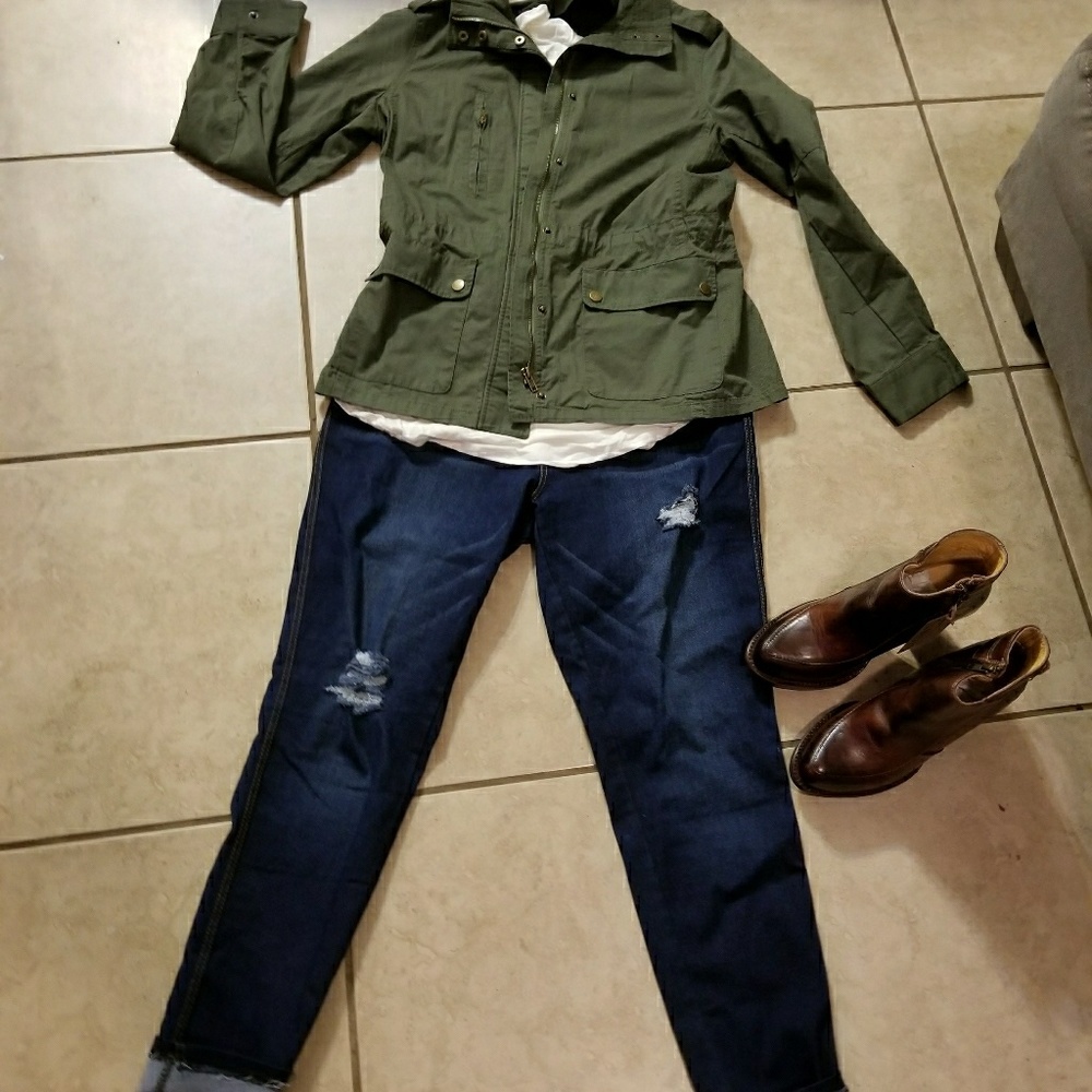 Army green jacket