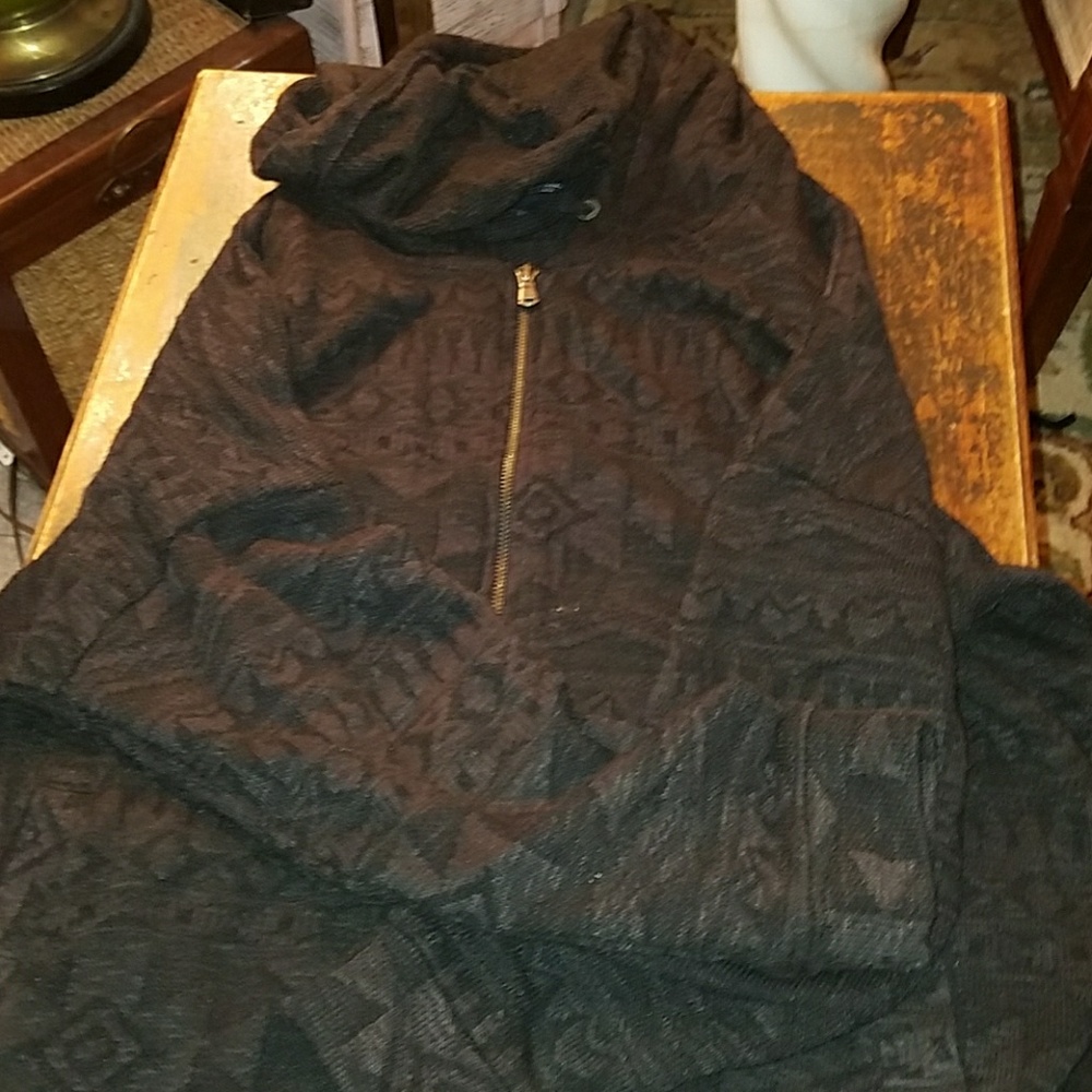 Black pattern hoodie