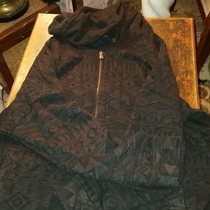 Black pattern hoodie