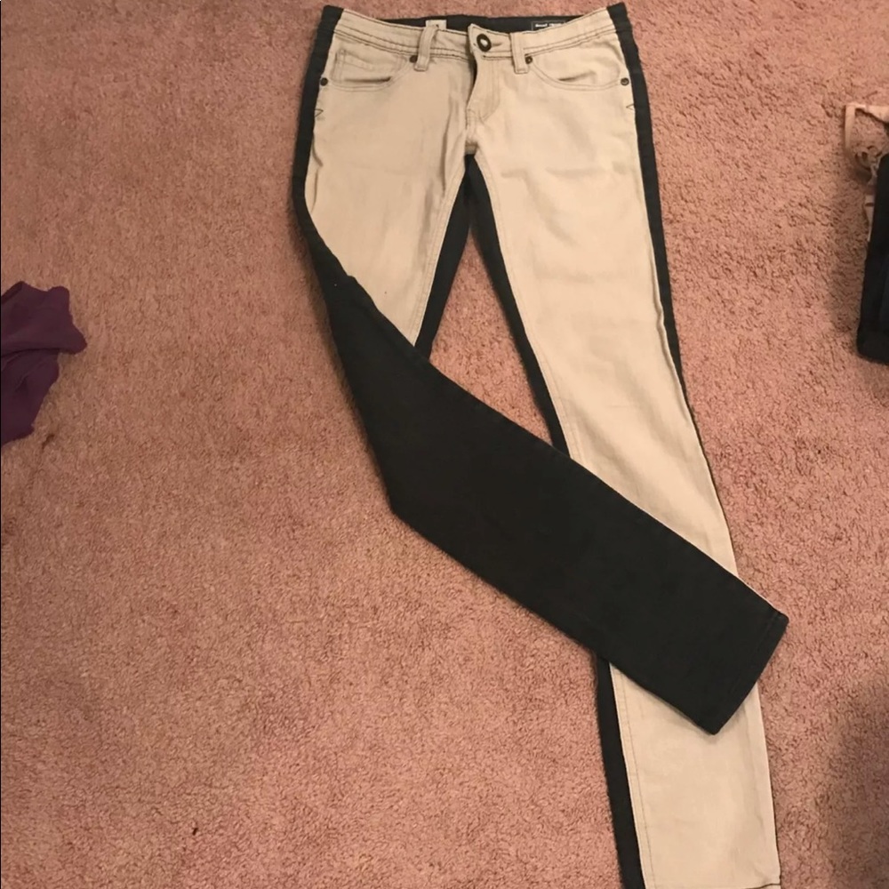 Women Two toned colored skinny jeans