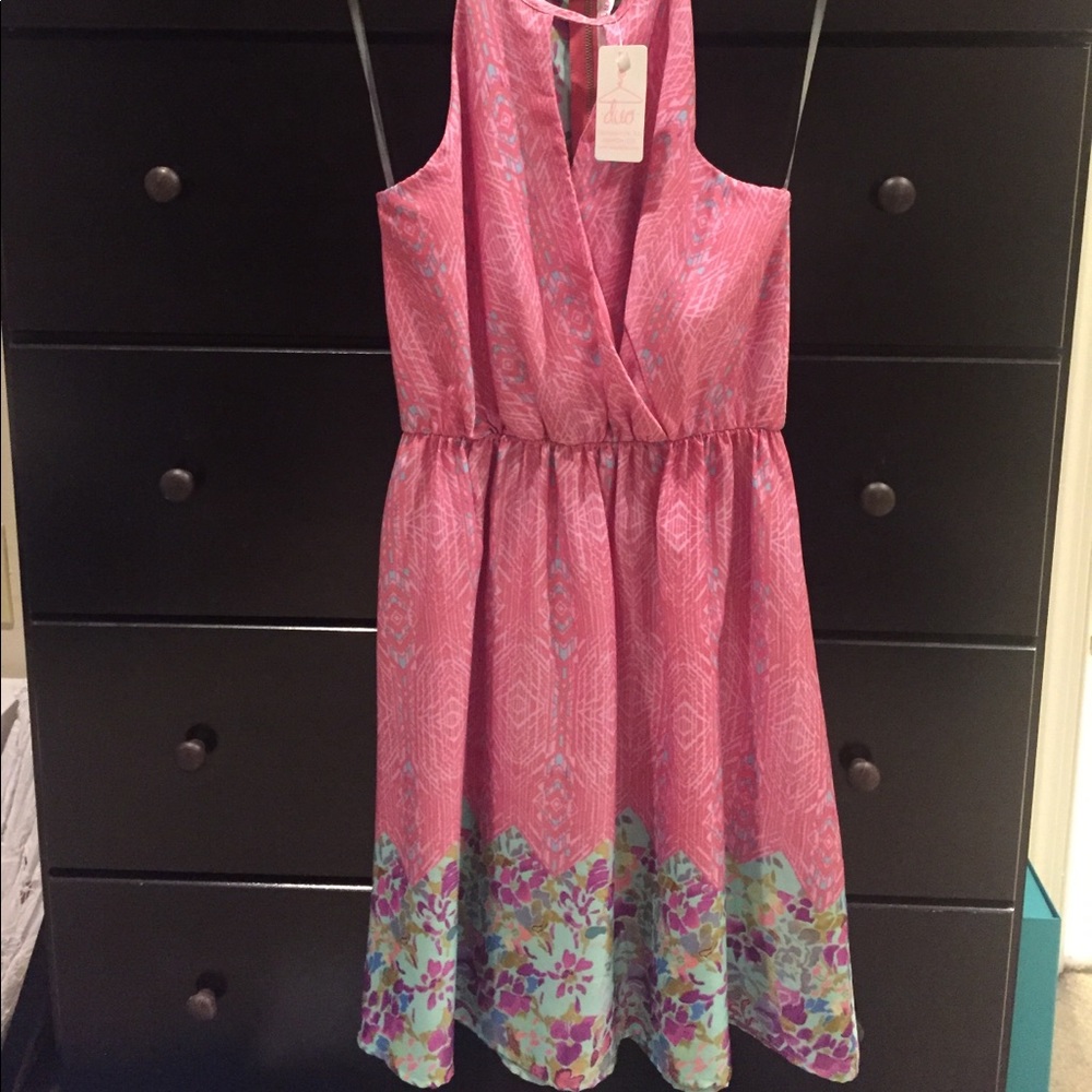 NEW Duo Racerback Print Dress