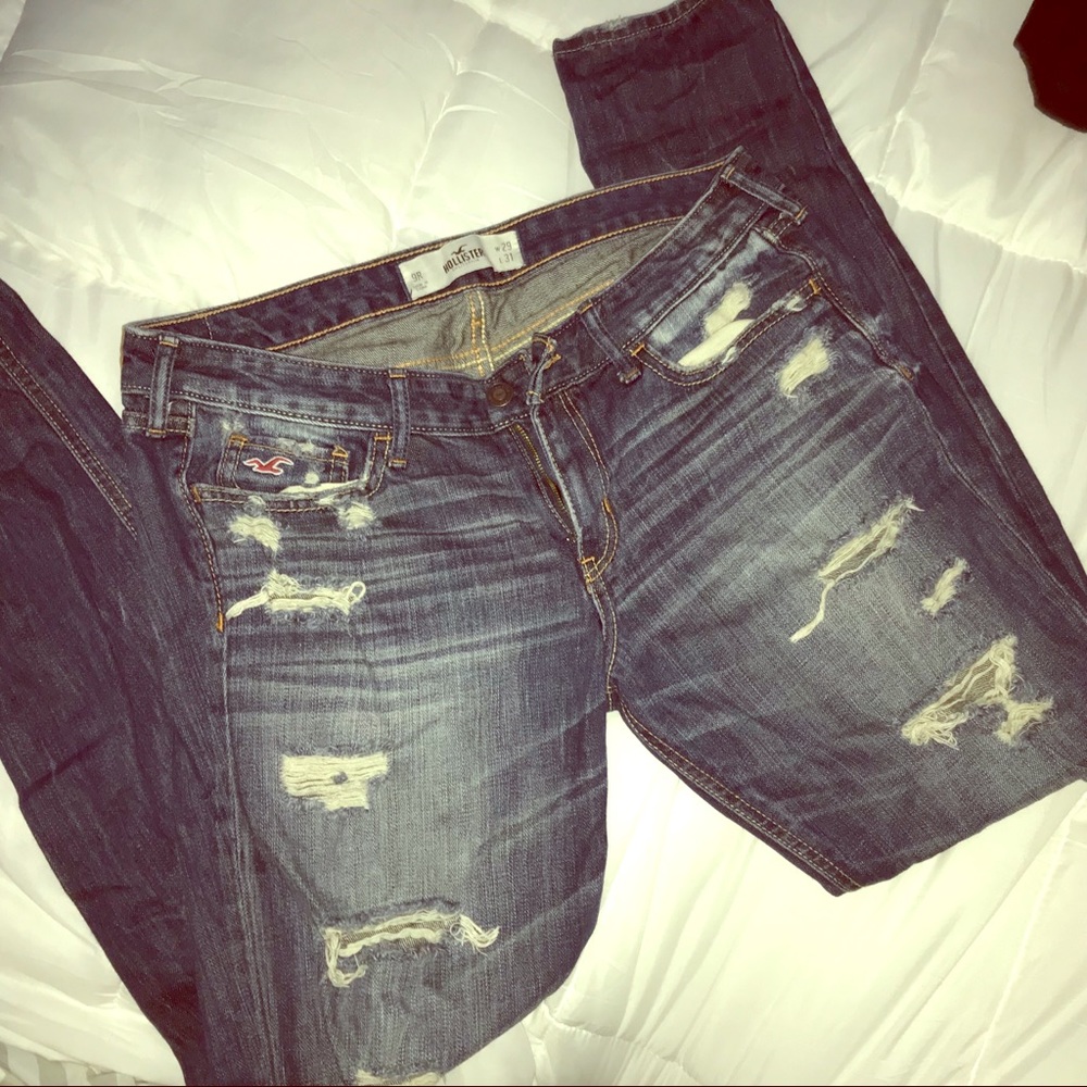 Ripped Hollister Jeans