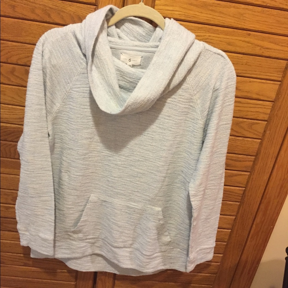 womens cowl neck lift blue size large lou & gray