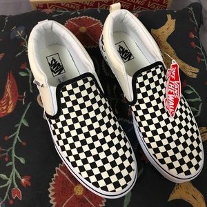 Checkered Slip on Vans