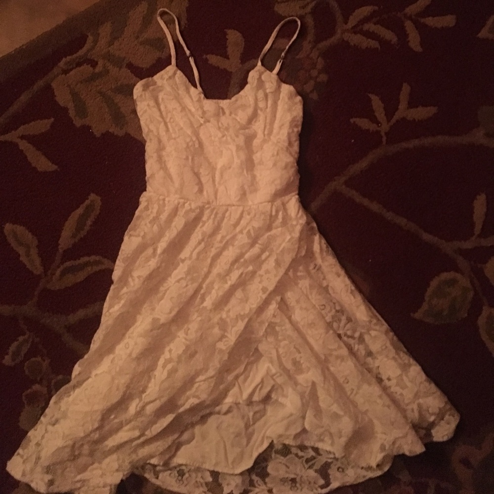 Abercrombie & fitch white lace cross cross dress