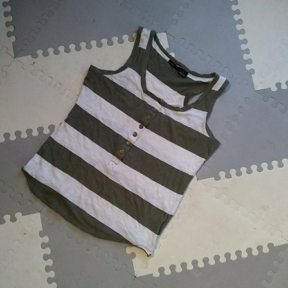 🇺🇸🇺🇸Army Green/White Stripe Tank