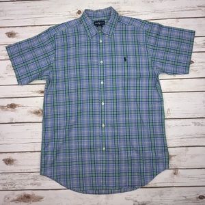 Ralph Lauren men’s plaid short sleeve shirt XL