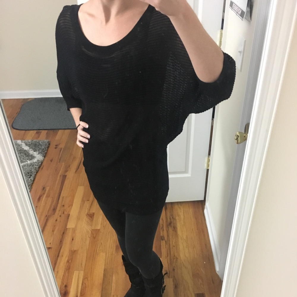 Express | open knit sweater - Picture 3 of 7