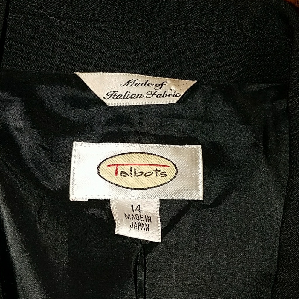 Black classic 2 button Talbot blazer
