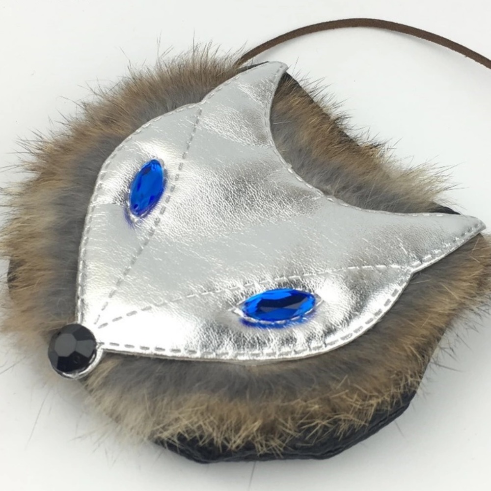 Silvery Fox coin purse