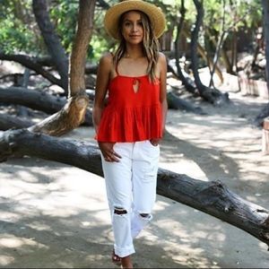 Sincerely Jules Terra Tank in Red XS