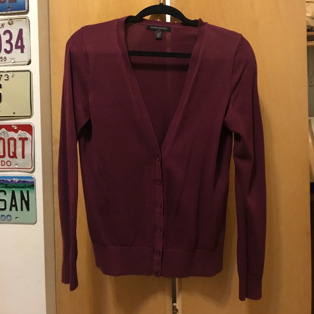 Maroon Cardigan