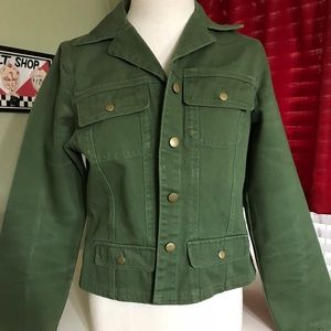 Denim green jacket