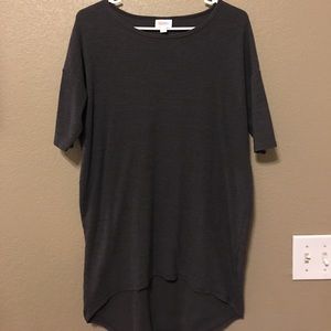 Charcoal gray ribbed Lularoe Irma-size XXS