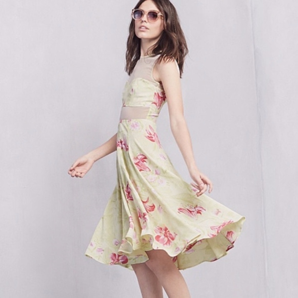 Reformation Verona Dress - Pink Floral