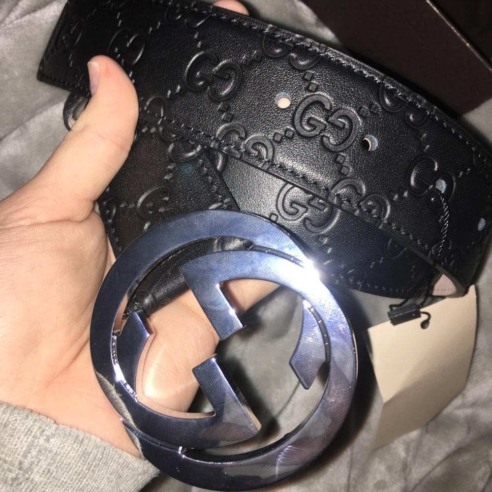 Black Gucci Belt