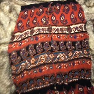 Colorful Long boho skirt