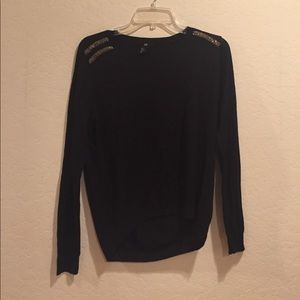 Black knit sweater