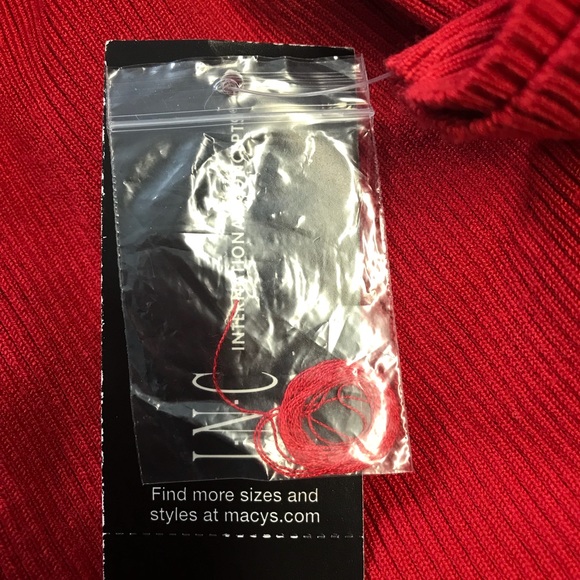 INC International Concepts Sweater XL Red NEW - Picture 6 of 7