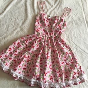 ✨NWT pink cherry halter dress