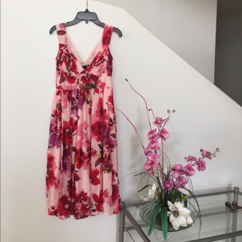 Floral Sweetheart Midi Dress
