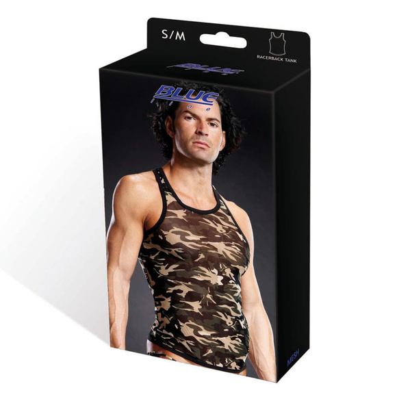 Blueline Pro-Mesh Camoflage Racerback Tank - Picture 3 of 3