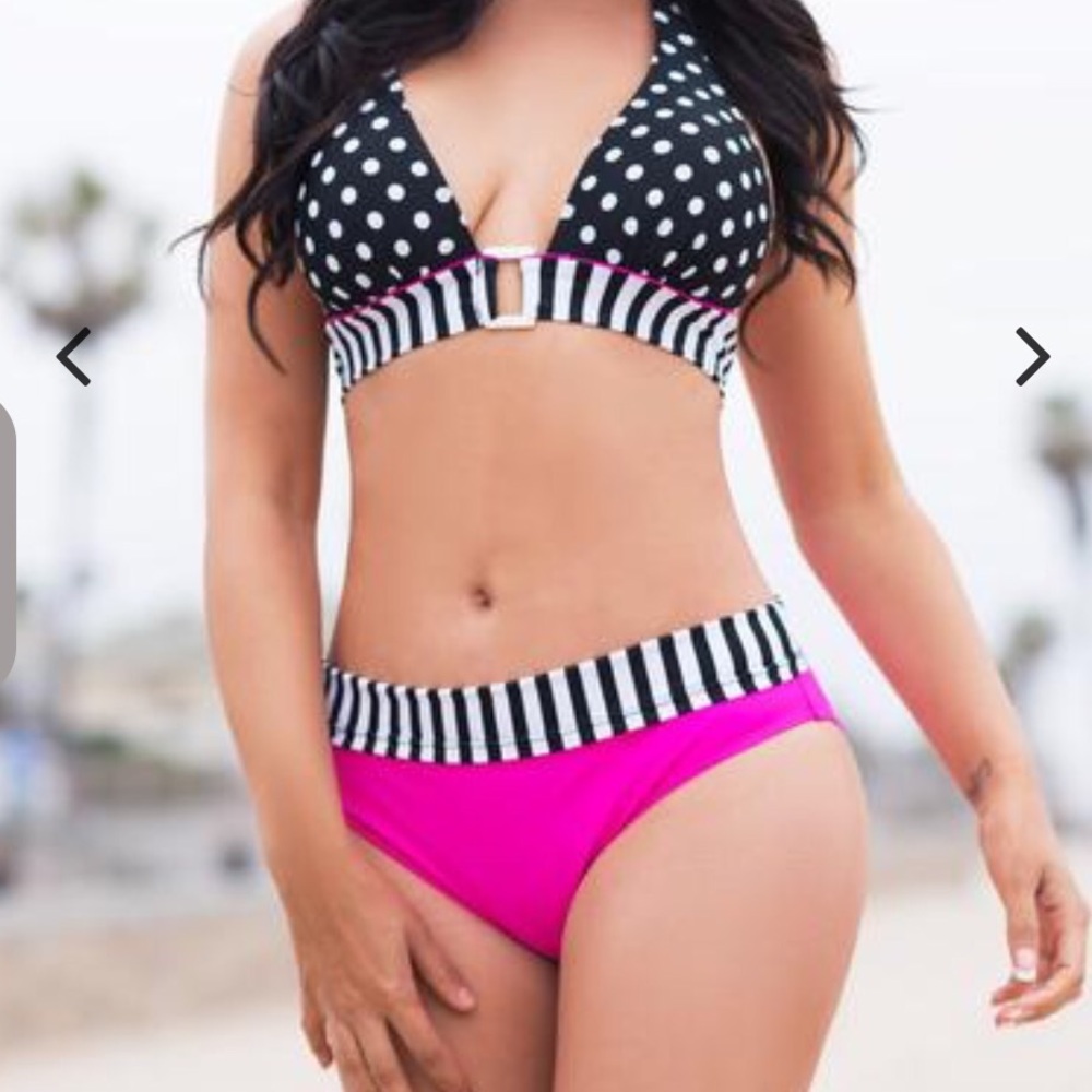 Palm tree beach two pieces swimsuit 👙