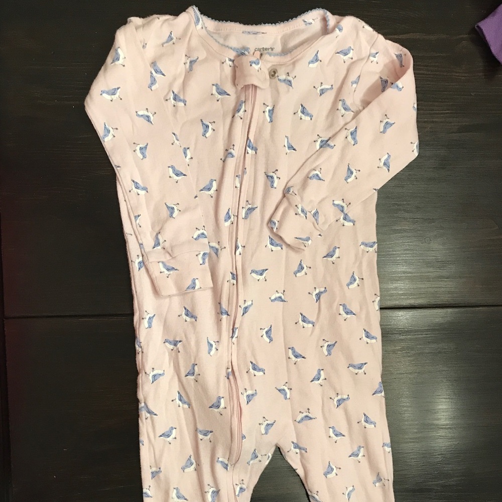 carter's footed pajamas