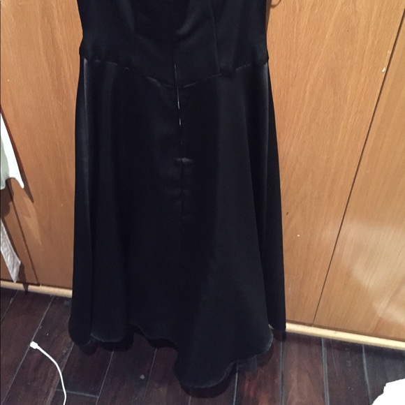 Black evening dress. With lace top - Picture 4 of 6