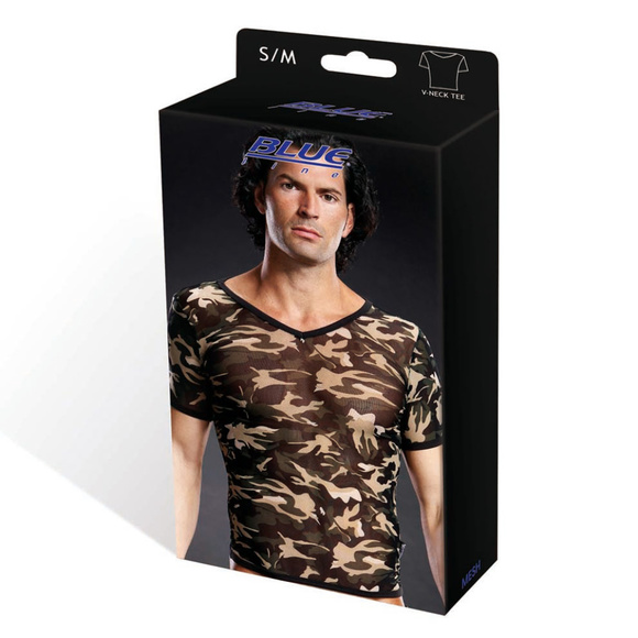 Blueline Pro-Mesh Camo V-Neck Tee - Picture 3 of 3