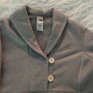 Gray North Face Sweater