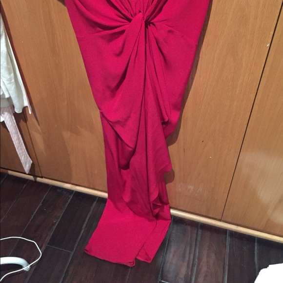 Red/ wine evening dress - Picture 2 of 5