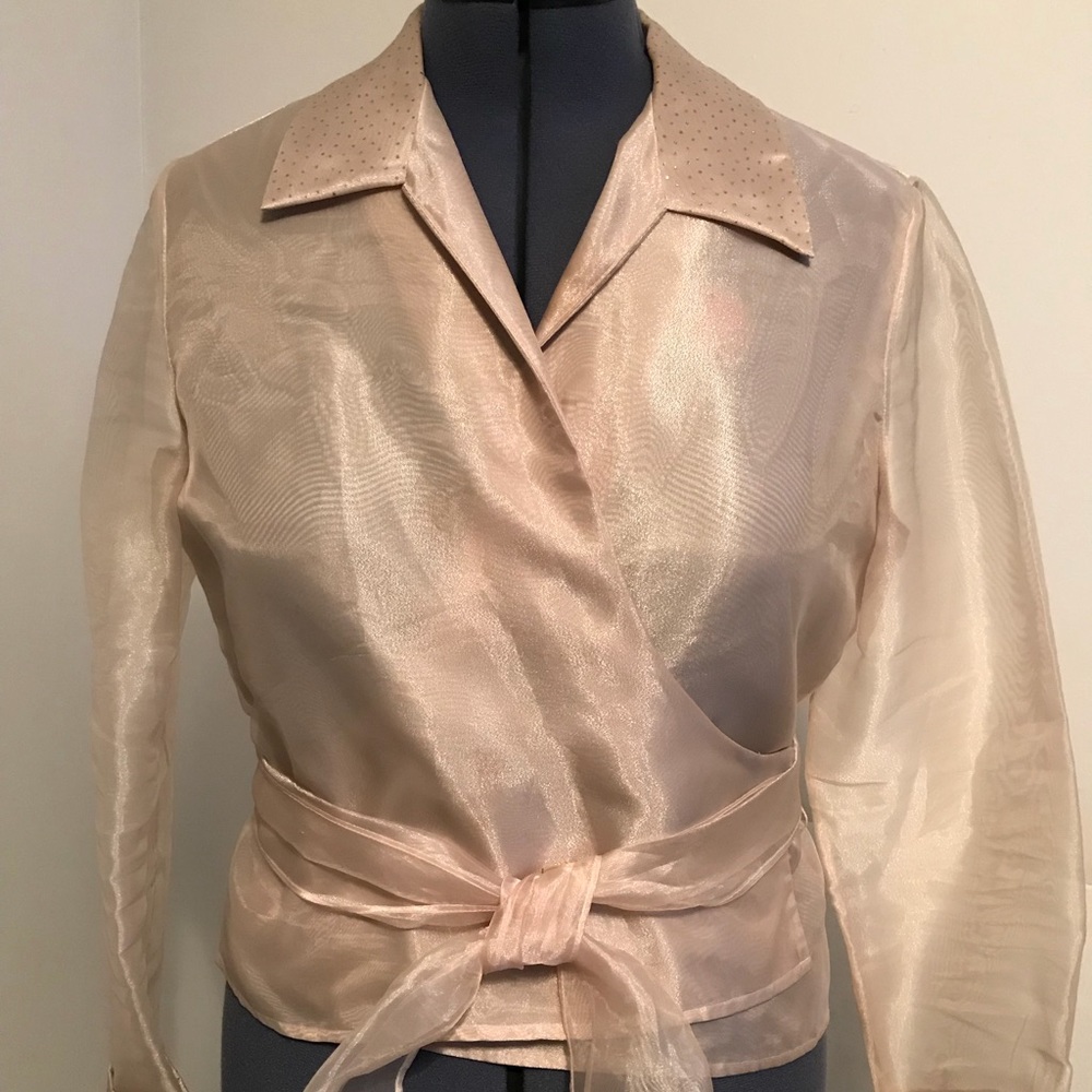 Ronni Nicole Sheer Rap Blouse