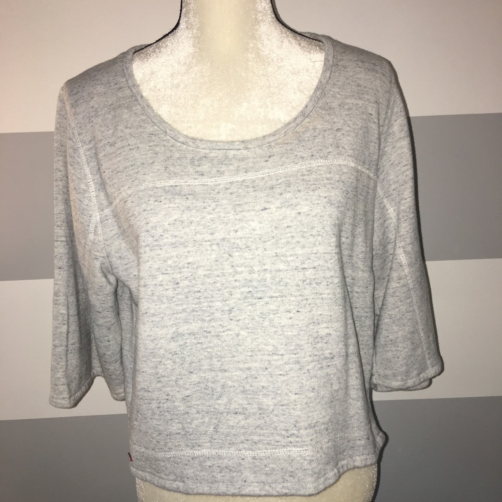 n:philanthropy sweatsh w/ zipper detail side. Sz s
