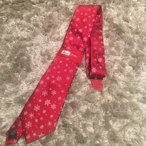 Red Snowflake Tie.